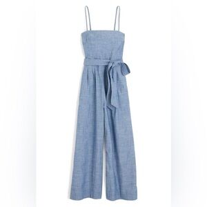 J Crew Marseille Cotton Chambray Jumpsuit Size 4